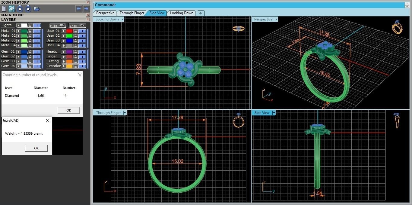 Ultra light wt minimalist Women Ring 3dm stl renders 3D print model_4