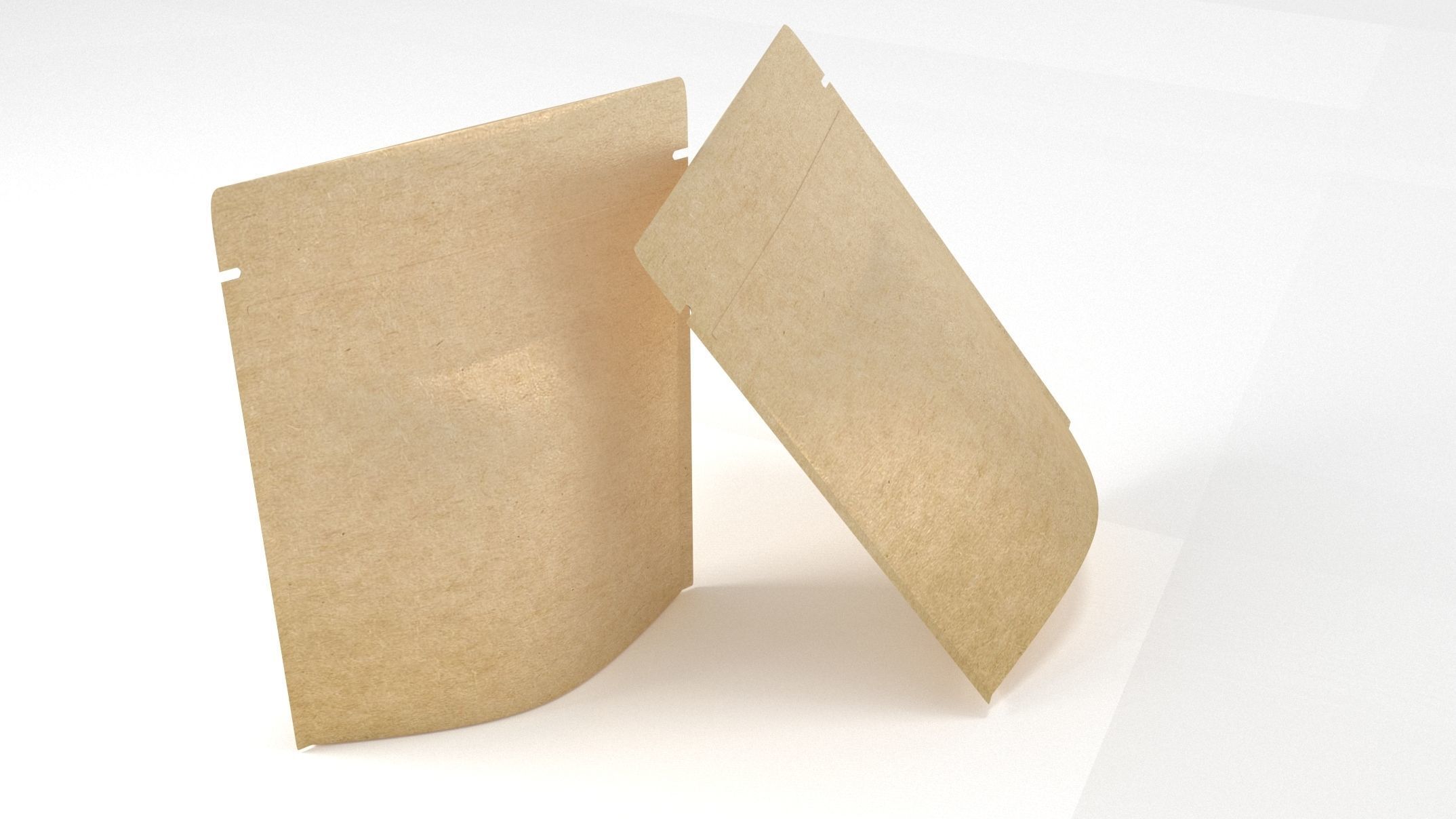 paper packaging bag 3D model_4