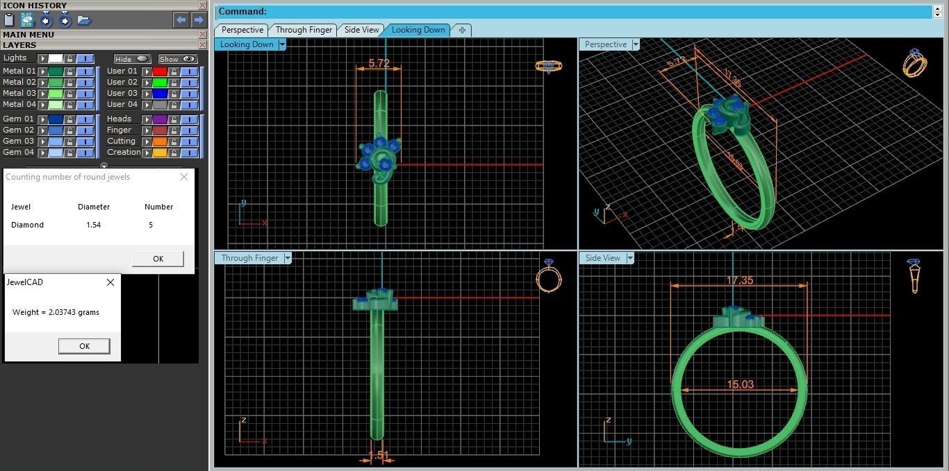 Ultra light wt minimalist Women Ring 3dm stl renders 3D print model_4
