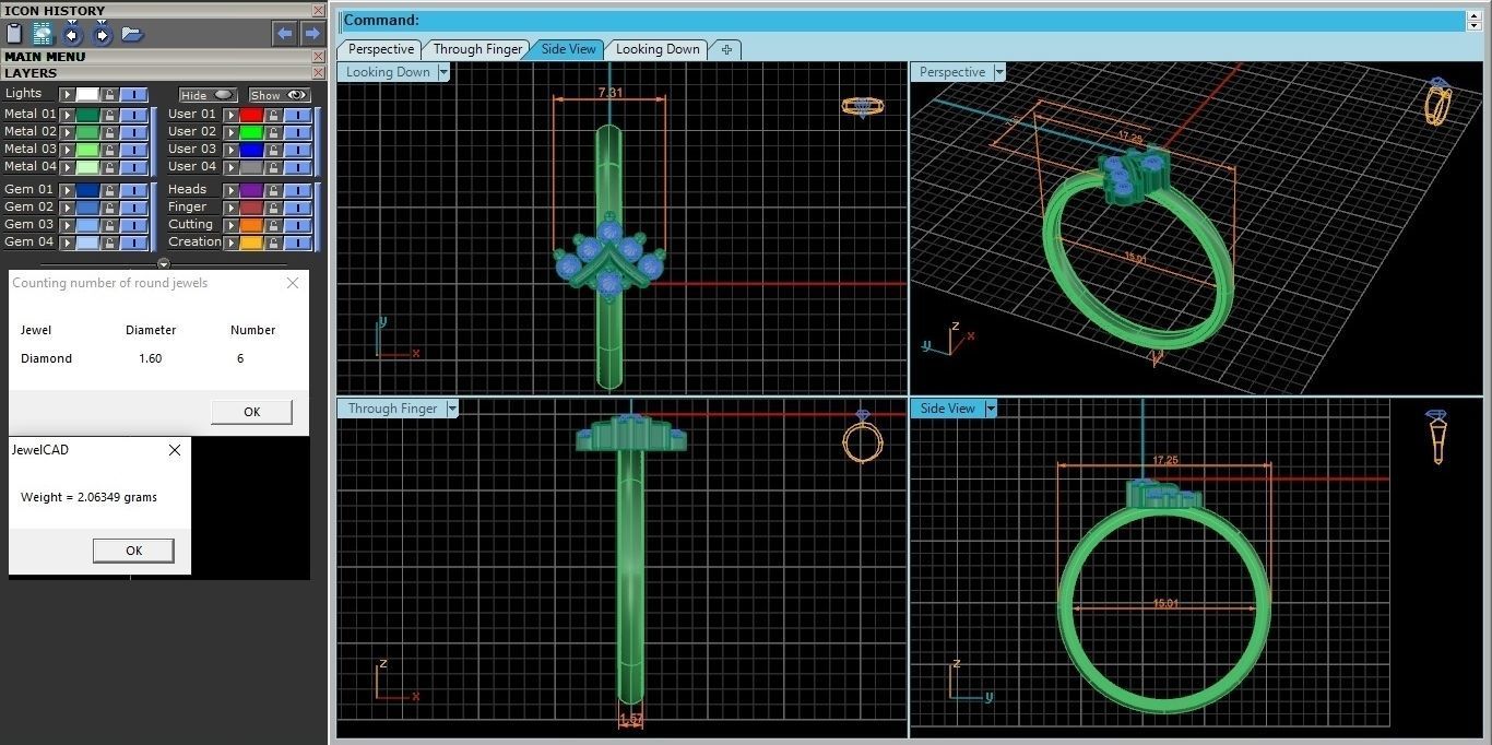Ultra light wt minimalist Women Ring 3dm stl renders 3D print model_3