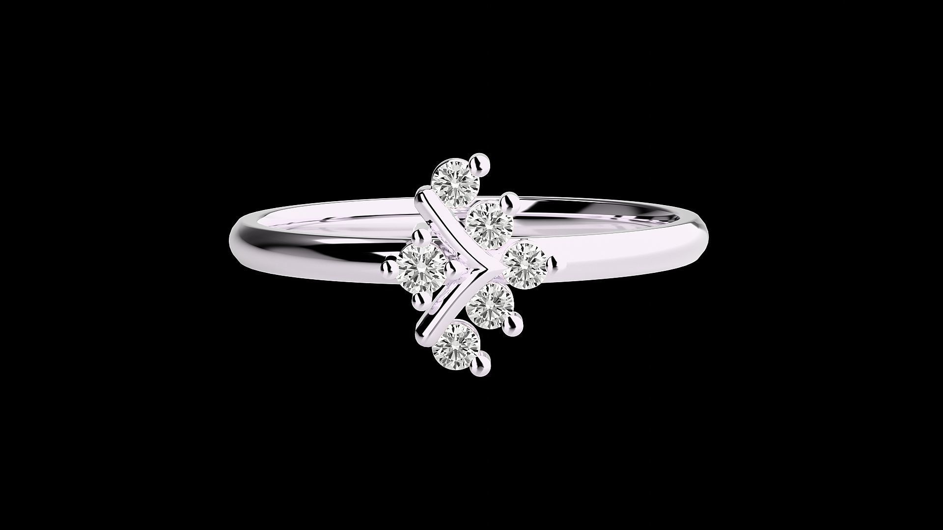 Ultra light wt minimalist Women Ring 3dm stl renders 3D print model_13