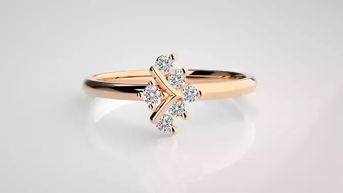 Ultra light wt minimalist Women Ring 3dm stl renders