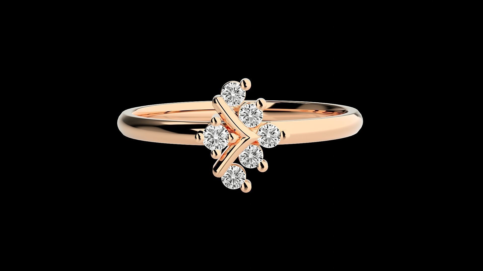 Ultra light wt minimalist Women Ring 3dm stl renders 3D print model_5