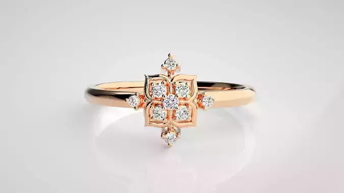 Ultra light wt minimalist Women Ring 3dm stl renders