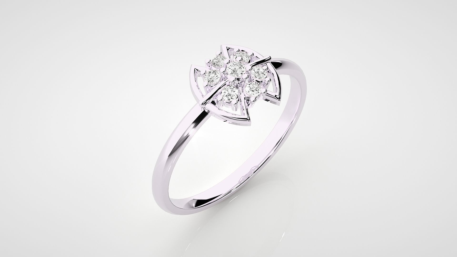 Ultra light wt minimalist Women Ring 3dm stl renders 3D print model_12