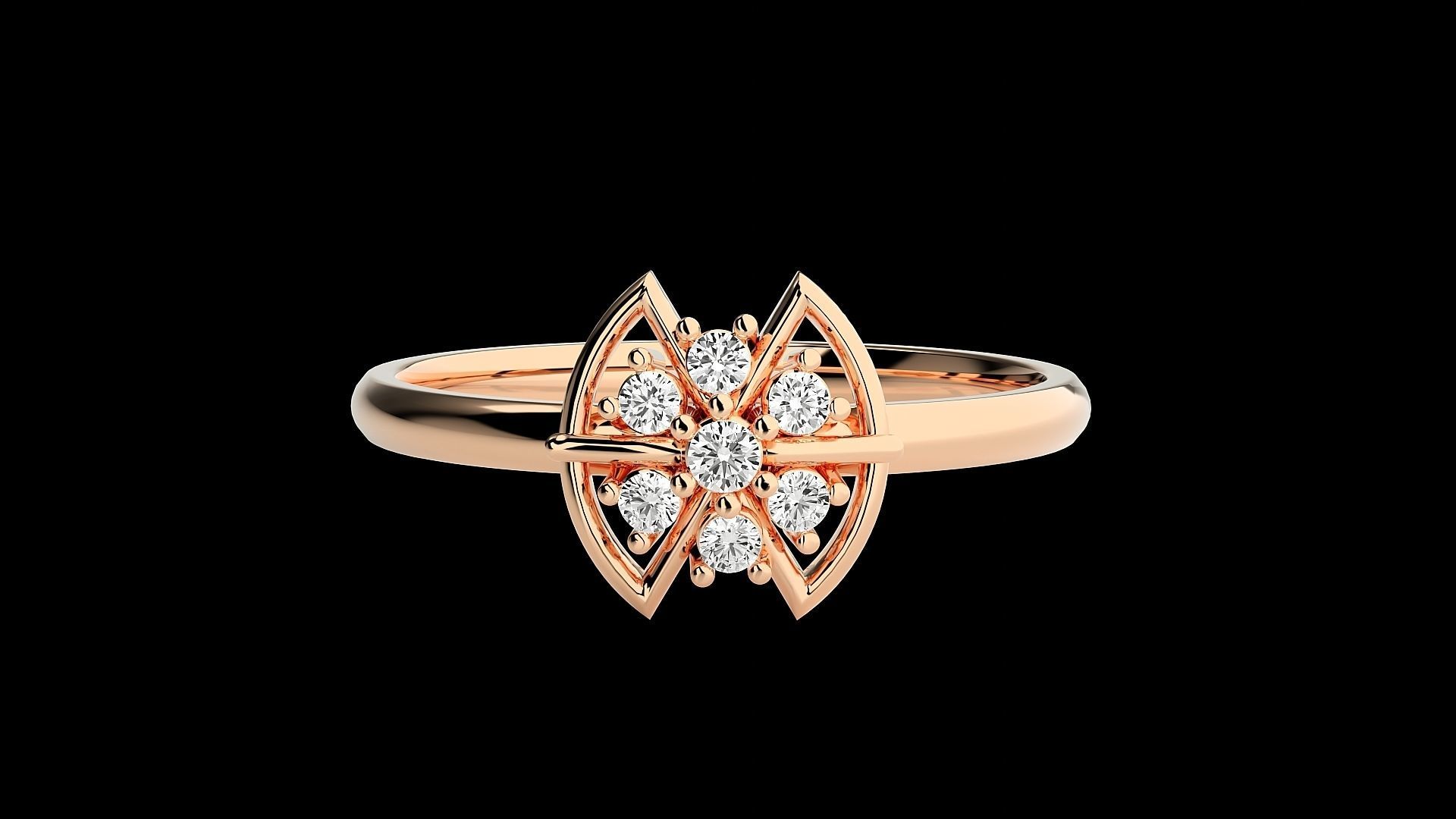 Ultra light wt minimalist Women Ring 3dm stl renders 3D print model_5