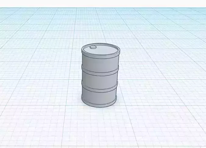 Ho Scale Oil Drum barrel  1-87 3D print model