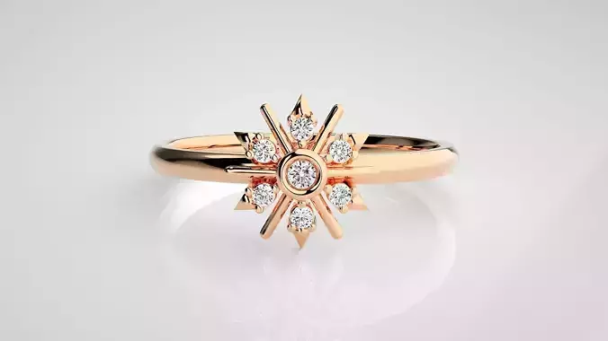 Ultra light wt minimalist Women Ring 3dm stl renders