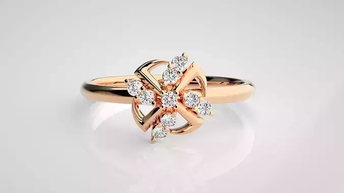 Ultra light wt minimalist Women Ring 3dm stl renders