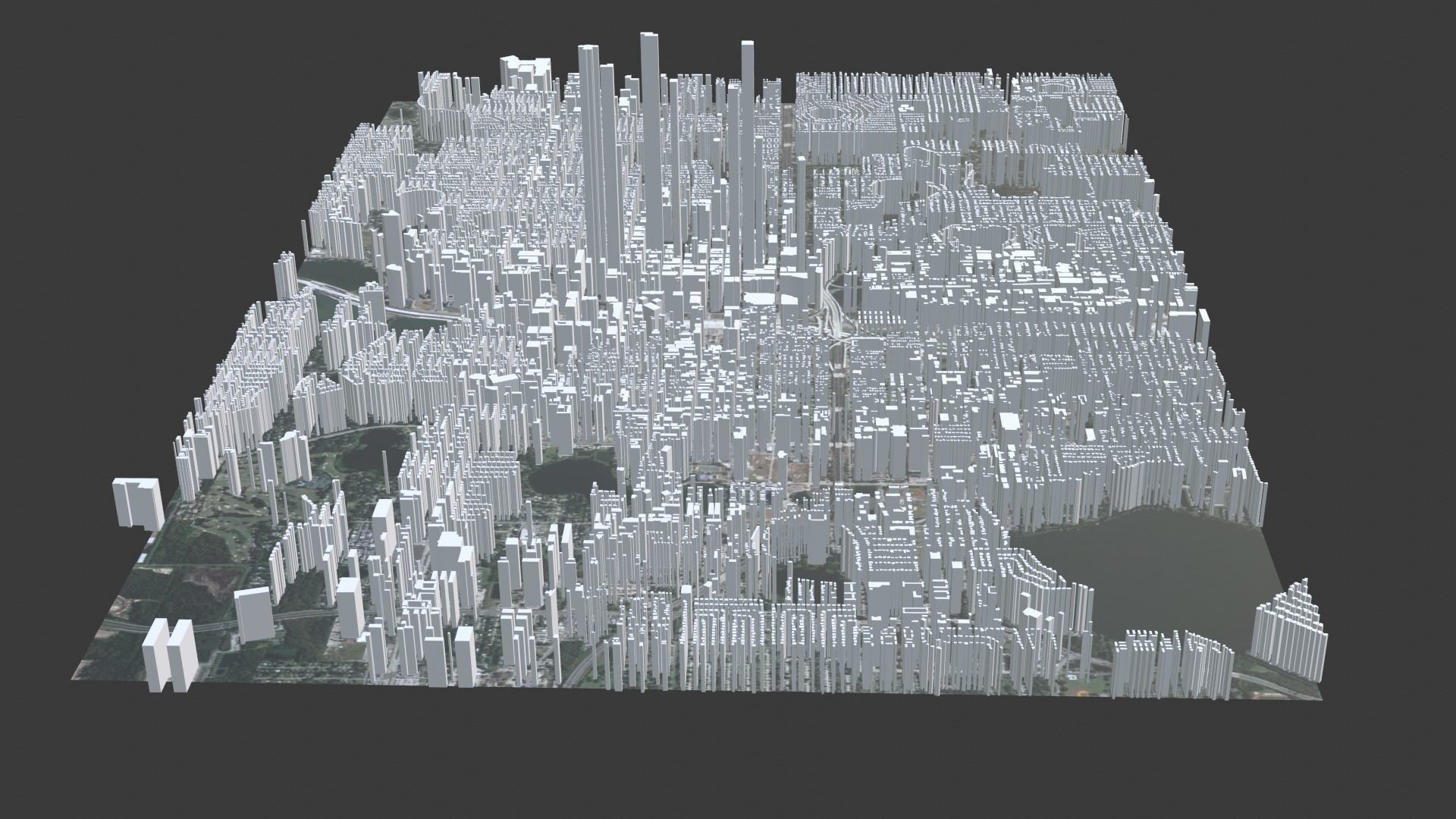 Orlando City Low-poly 3D model_1