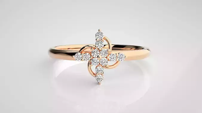 Ultra light wt minimalist Women Ring 3dm stl renders