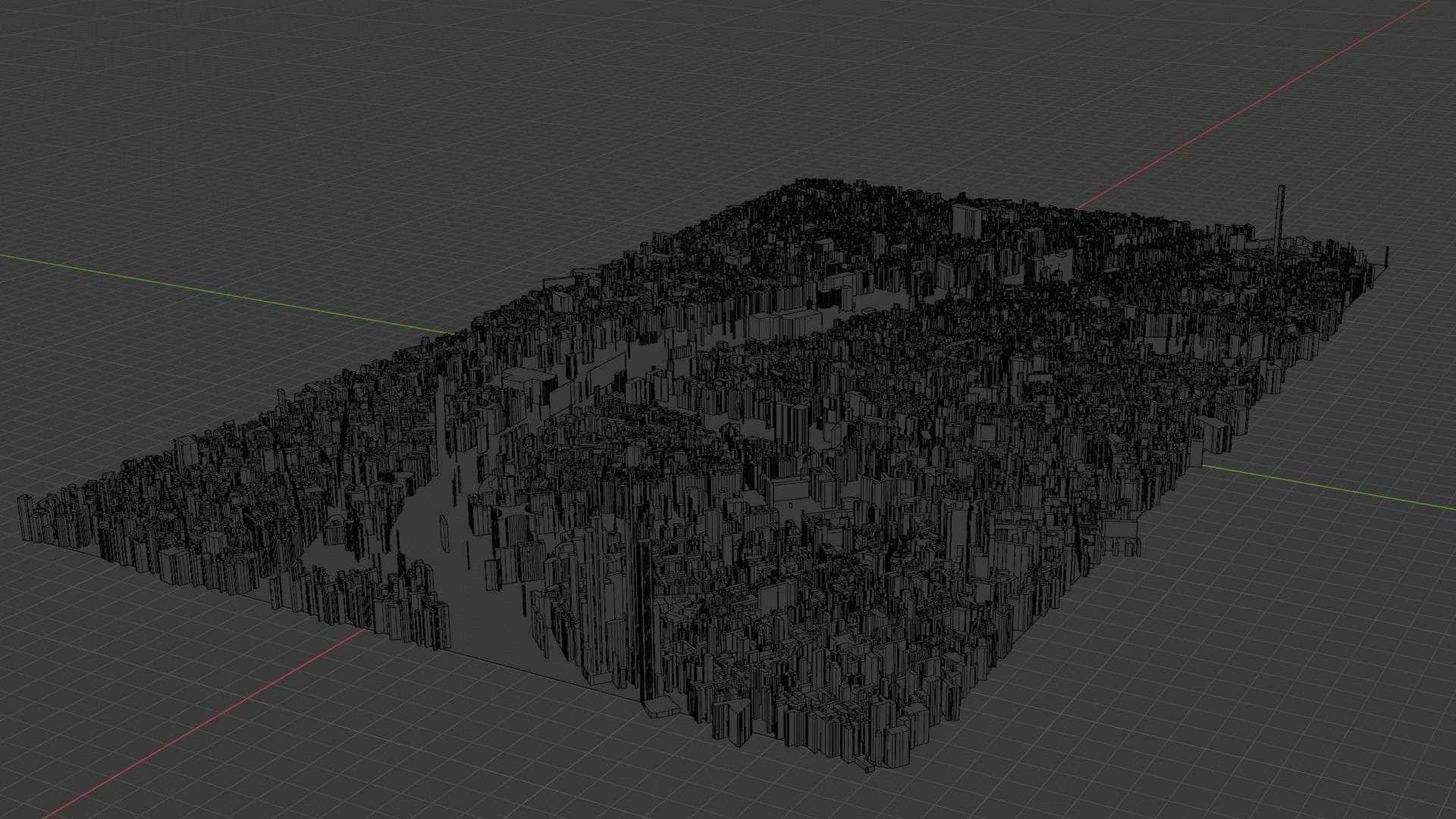 Paris City Low-poly 3D model_7