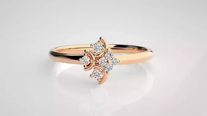 Ultra light wt minimalist Women Ring 3dm stl renders