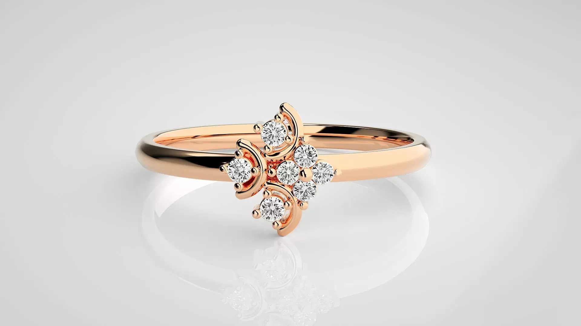 Ultra light wt minimalist Women Ring 3dm stl renders 3D print model_0