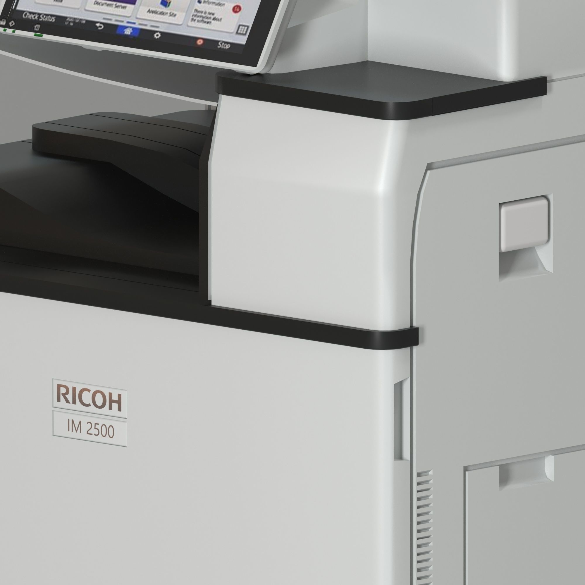 Office Printer All in One Multifunction Ricoh 3D model | CGTrader