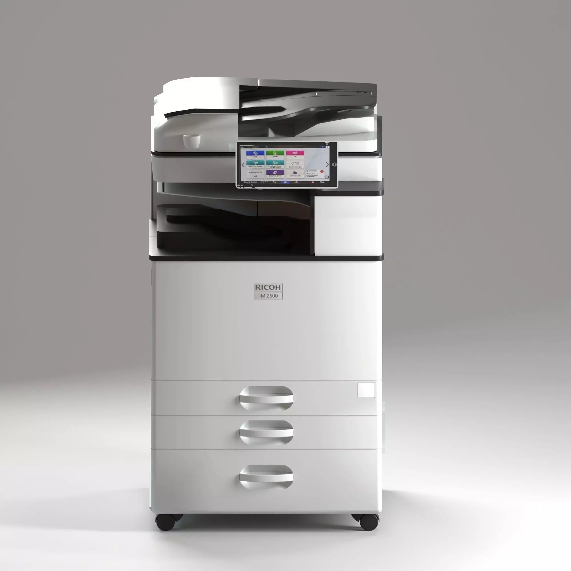 Office Printer All in One Multifunction Ricoh  3D model_0