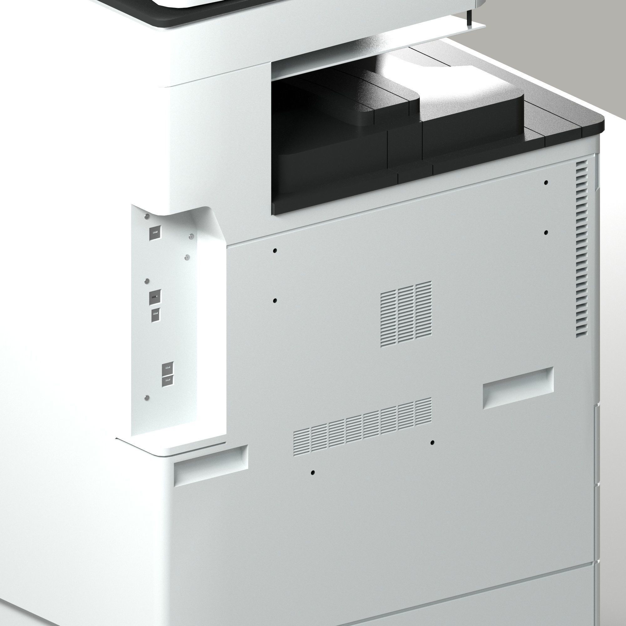 Office Printer All in One Multifunction Ricoh  3D model_10