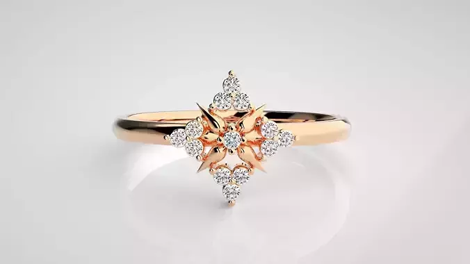 Ultra light wt minimalist Women Ring 3dm stl renders