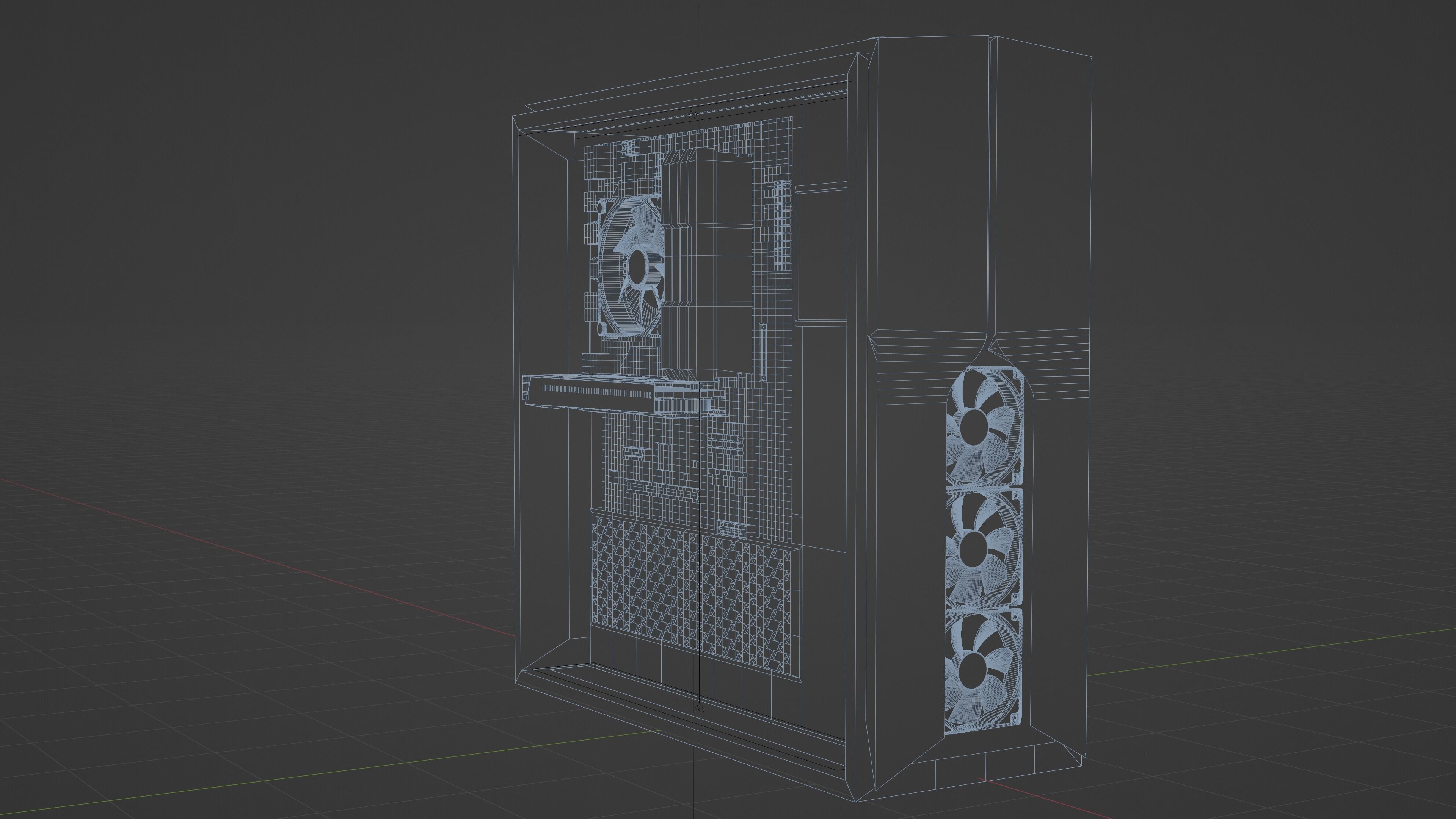 CPU complete version with parts 3D model_6