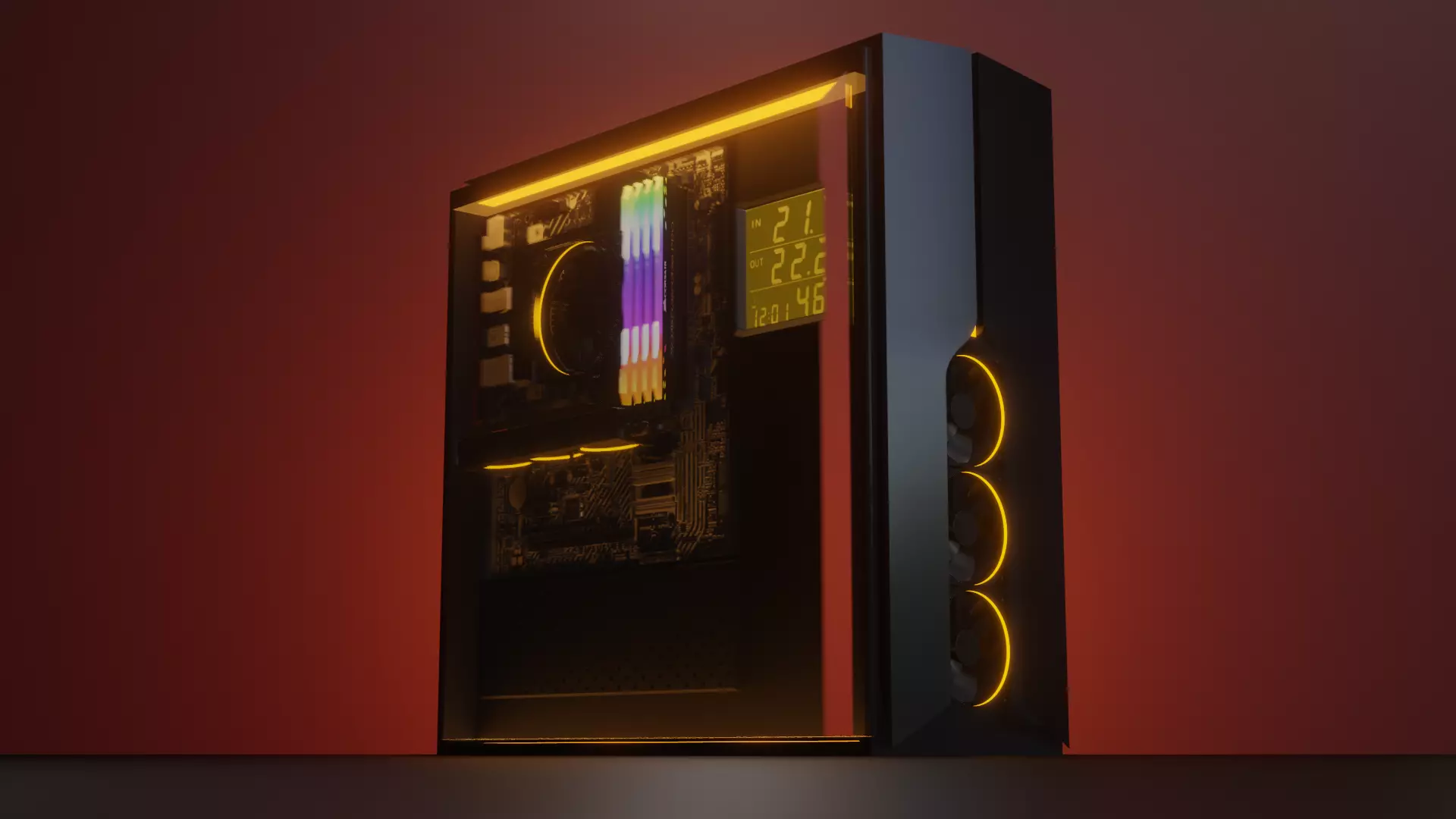 CPU complete version with parts 3D model_0