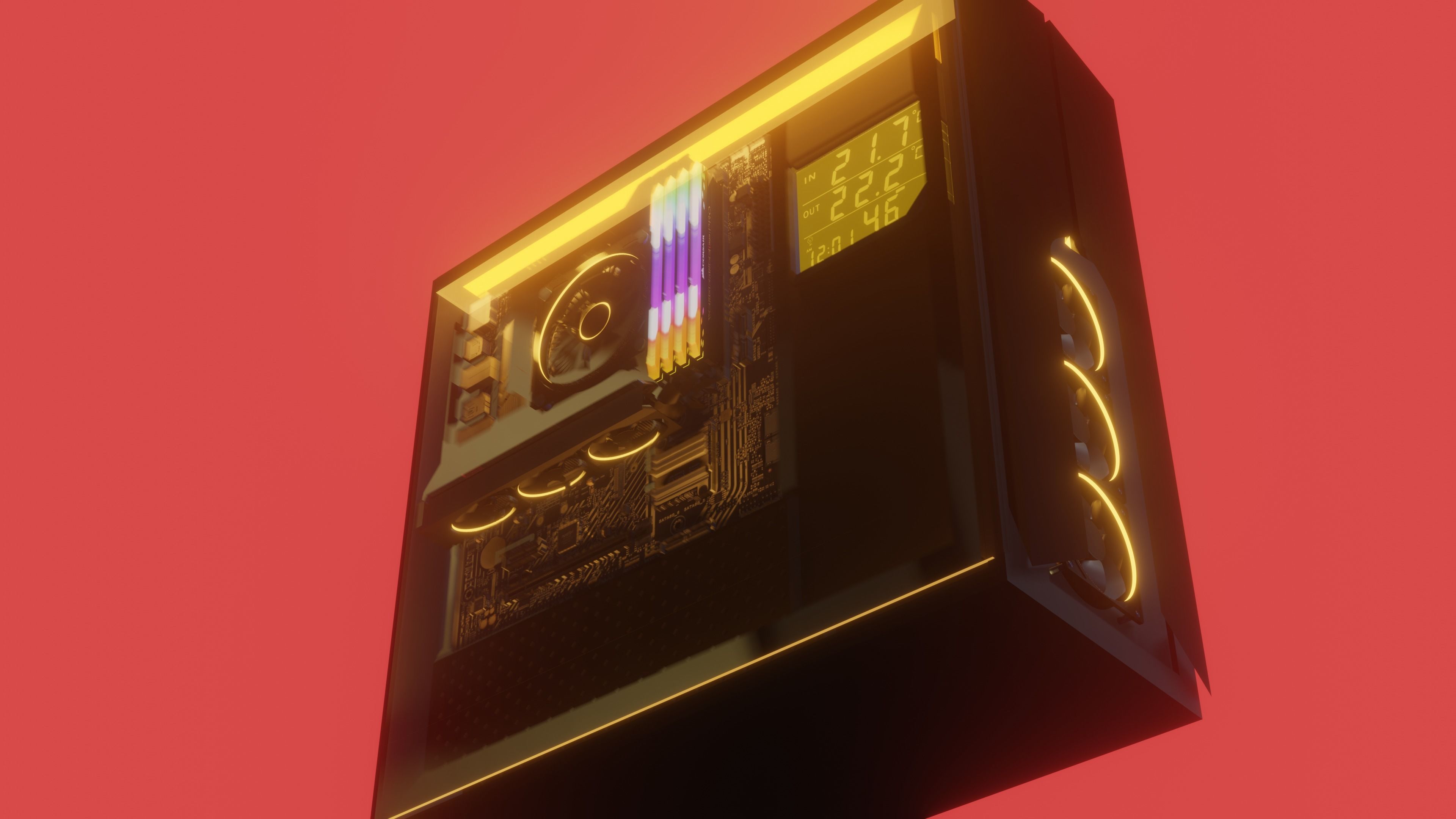 CPU complete version with parts 3D model_3