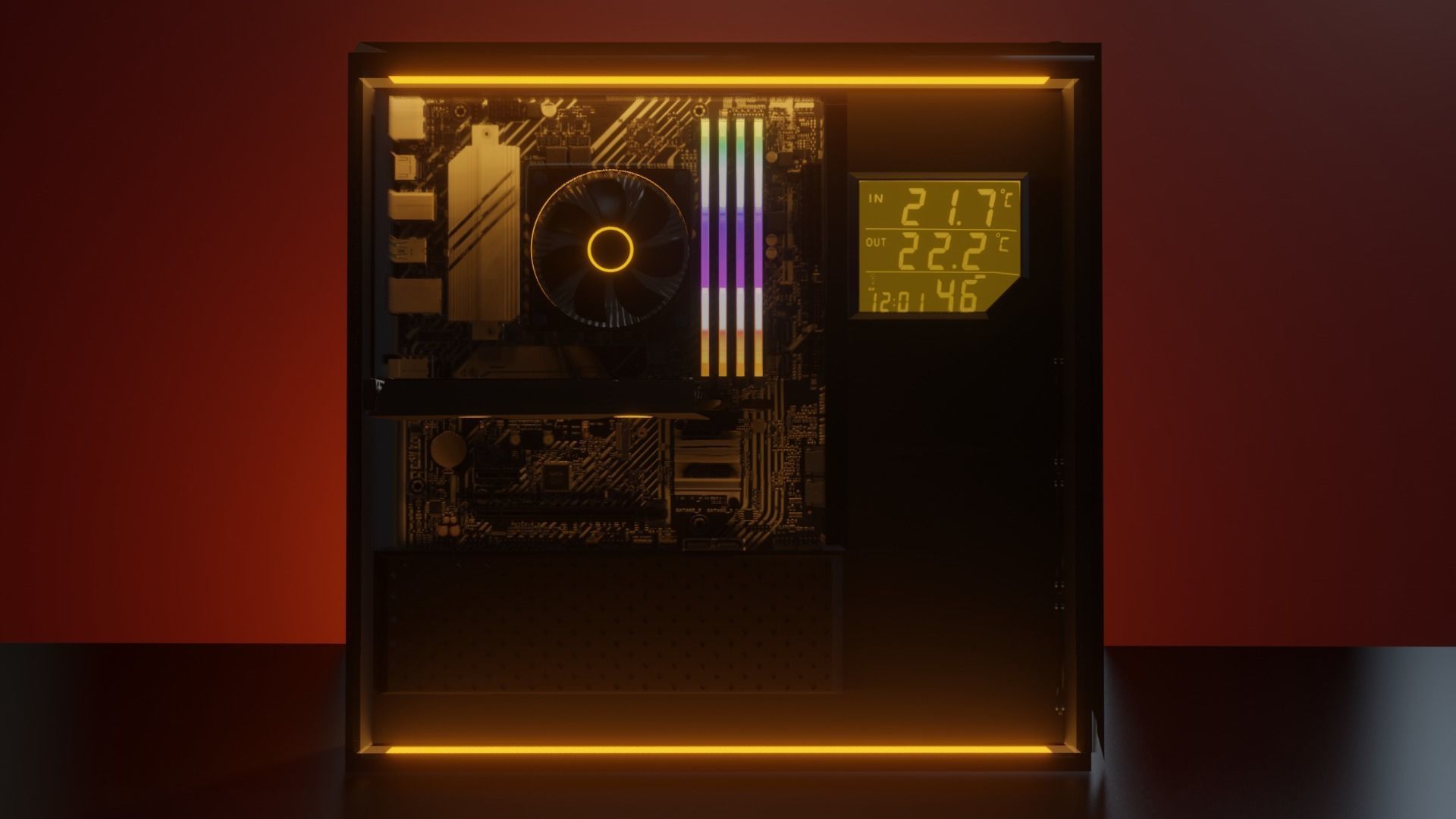 CPU complete version with parts 3D model_1