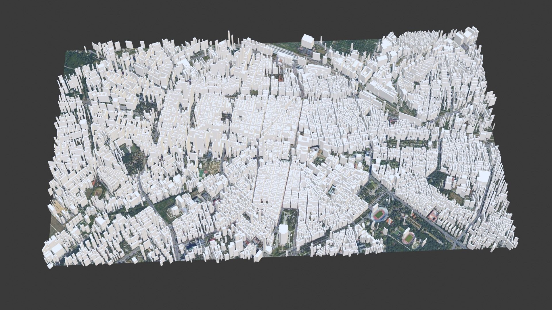 Sofia City Low-poly 3D model_4