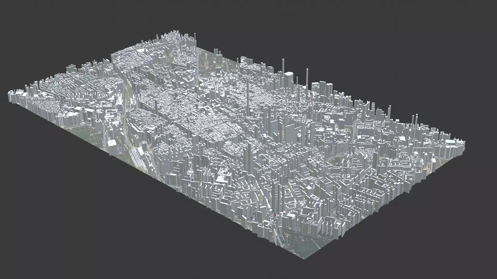 Sofia City Low-poly 3D model_0