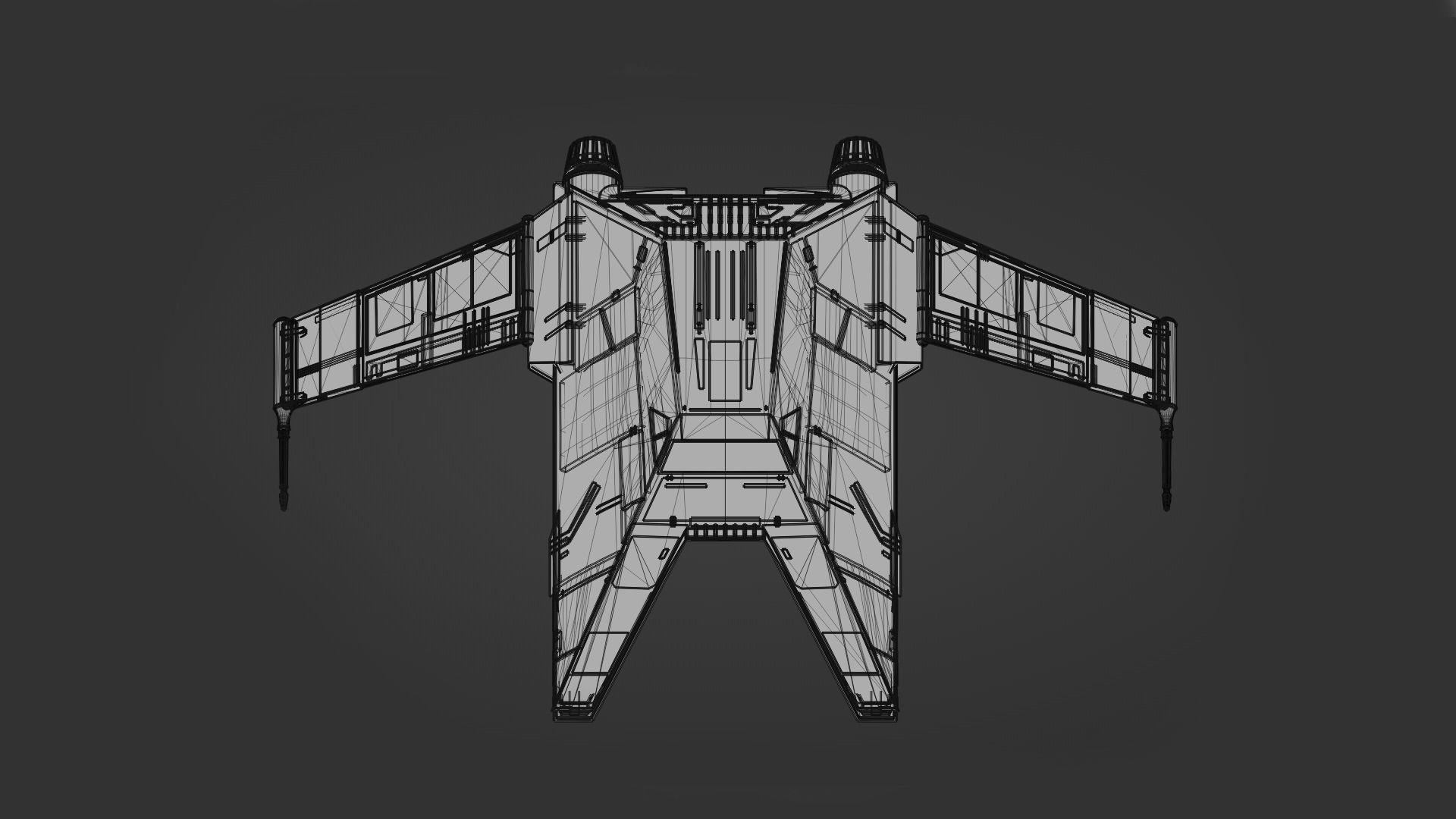 Inquisitor Scythe Transport - Star Wars Kenobi 3D model_5