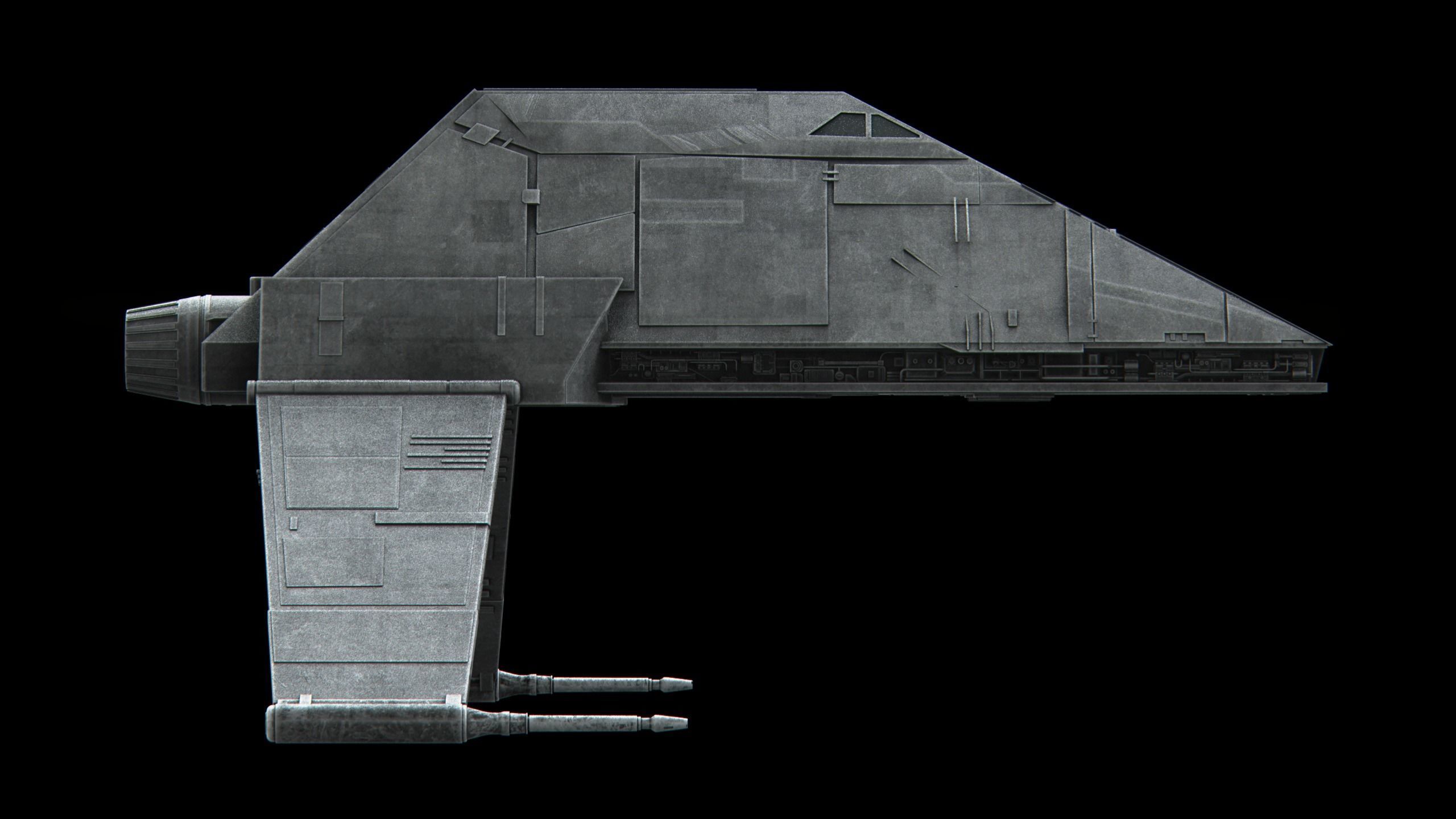 Inquisitor Scythe Transport - Star Wars Kenobi 3D model_2