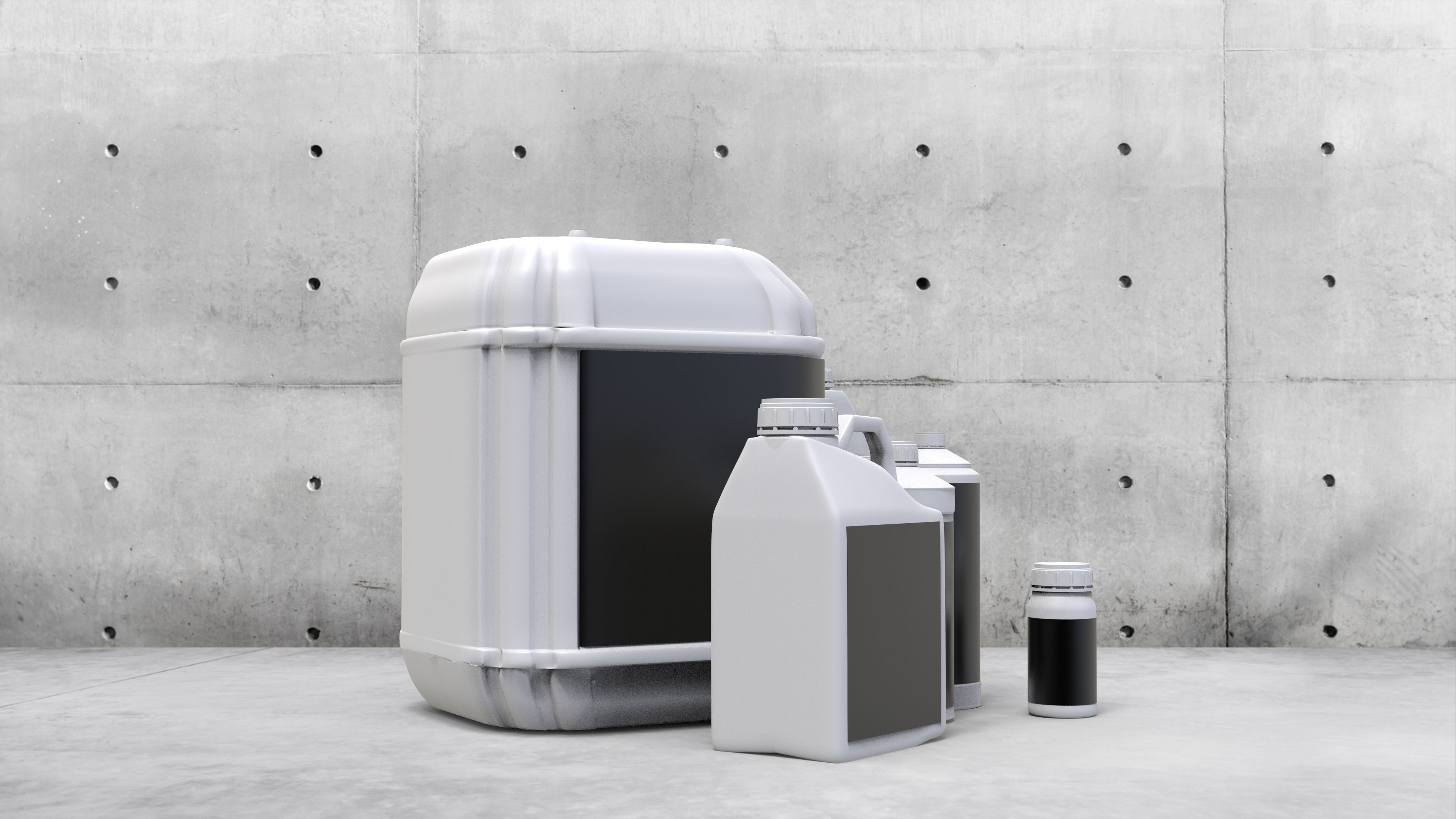 Several models bottles 3D model_1