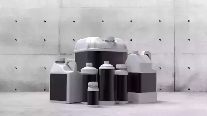 Several models bottles