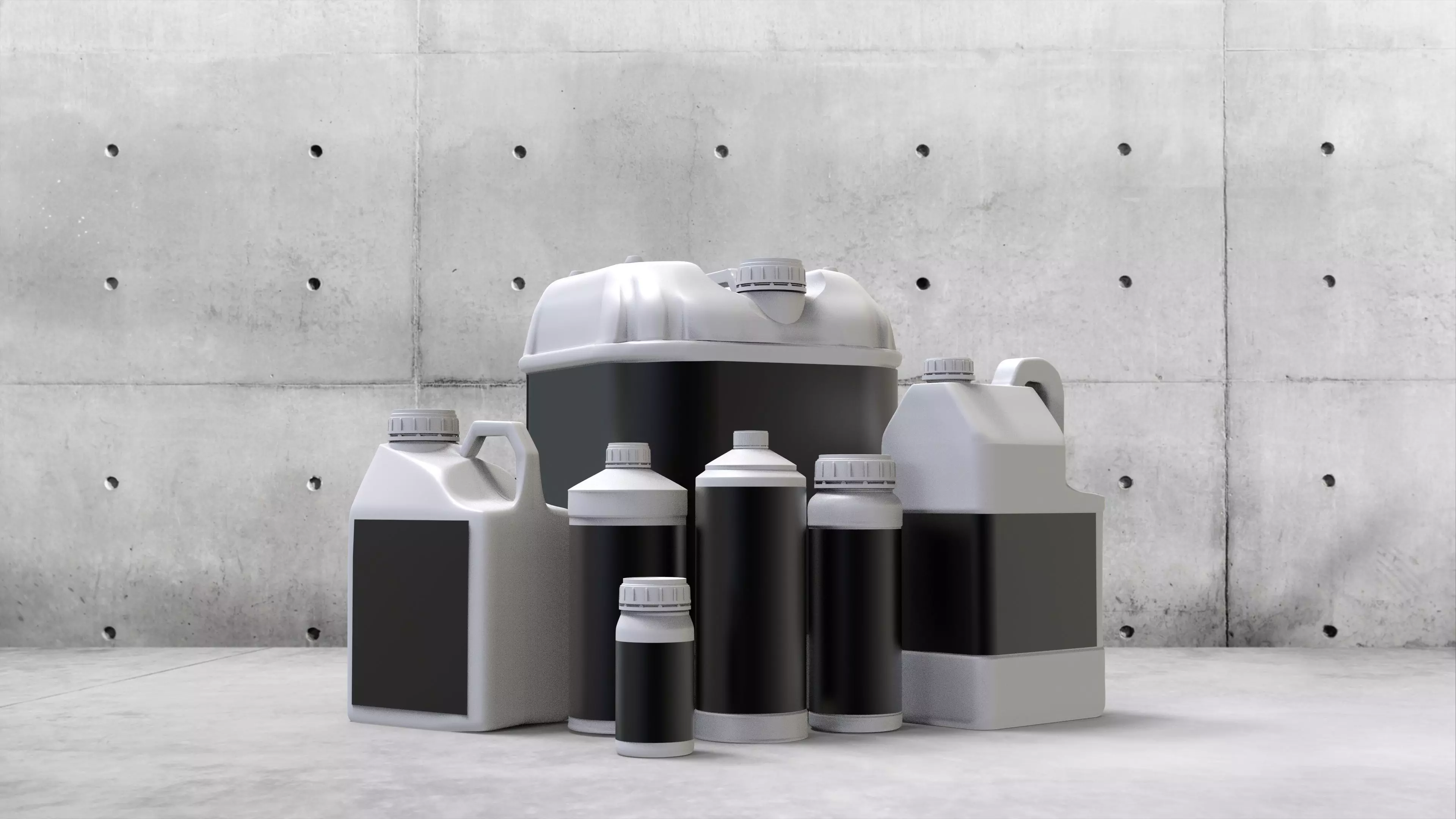 Several models bottles 3D model_0