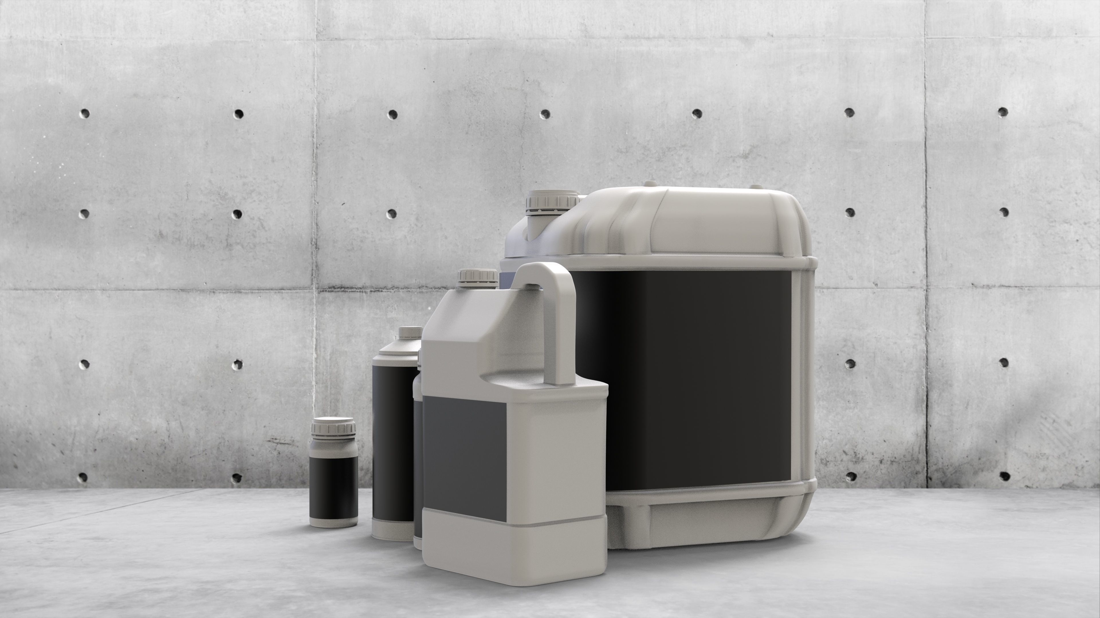 Several models bottles 3D model_2