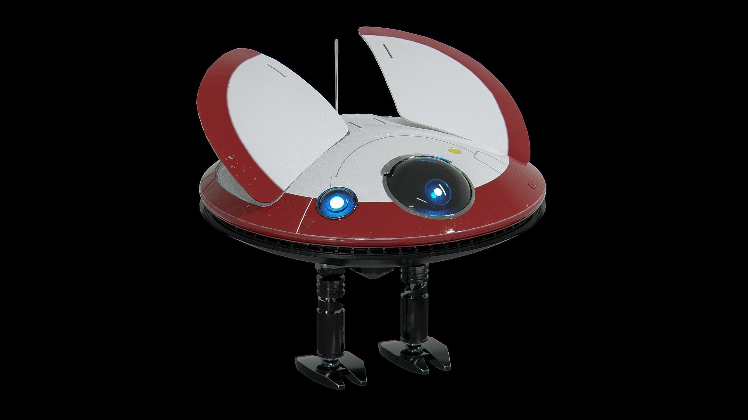 L0-LA59 Lola Leia droid from Kenobi - Star Wars Kenobi Low-poly 3D model_1