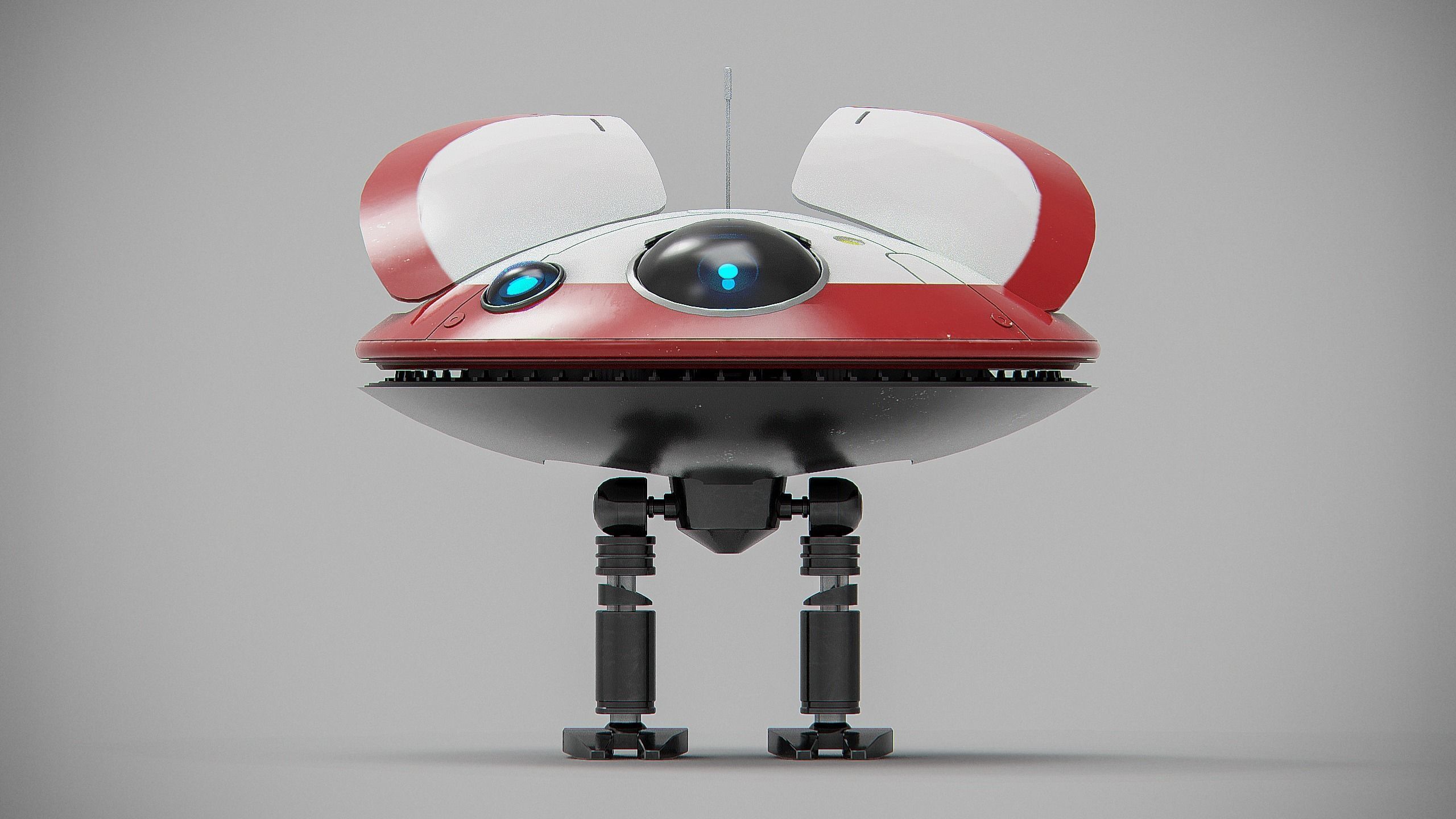 L0-LA59 Lola Leia droid from Kenobi - Star Wars Kenobi Low-poly 3D model_3