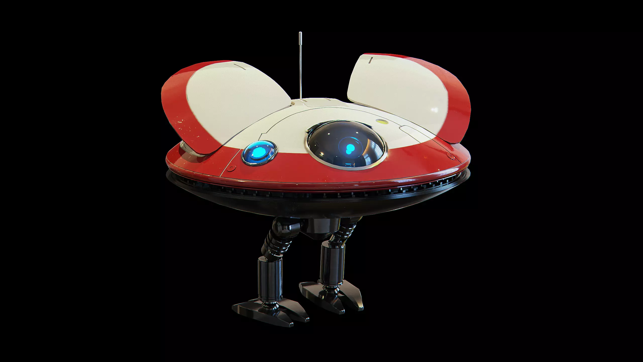 L0-LA59 Lola Leia droid from Kenobi - Star Wars Kenobi Low-poly 3D model_0