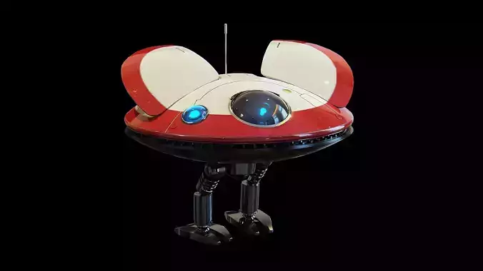 L0-LA59 Lola Leia droid from Kenobi - Star Wars Kenobi Low-poly 3D model