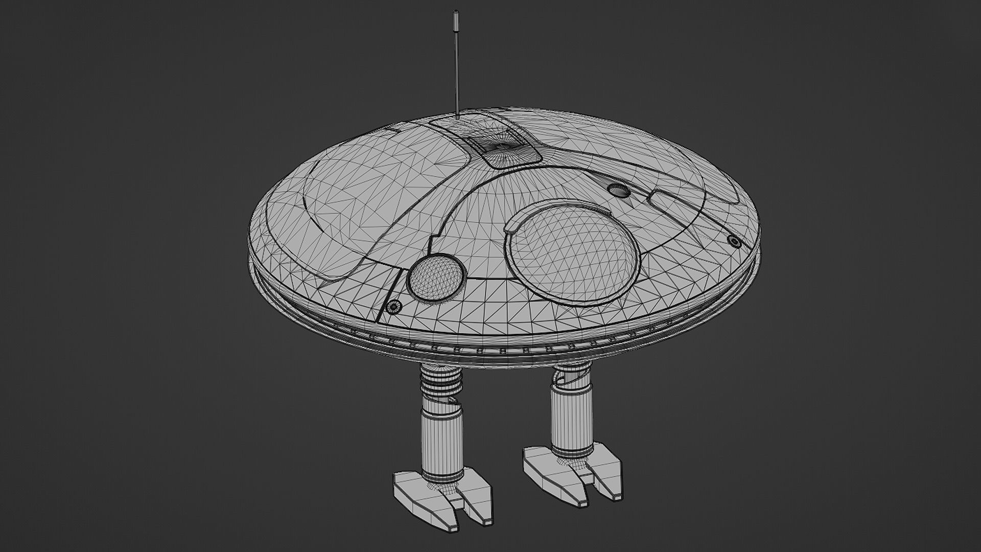 L0-LA59 Lola Leia droid from Kenobi - Star Wars Kenobi Low-poly 3D model_6