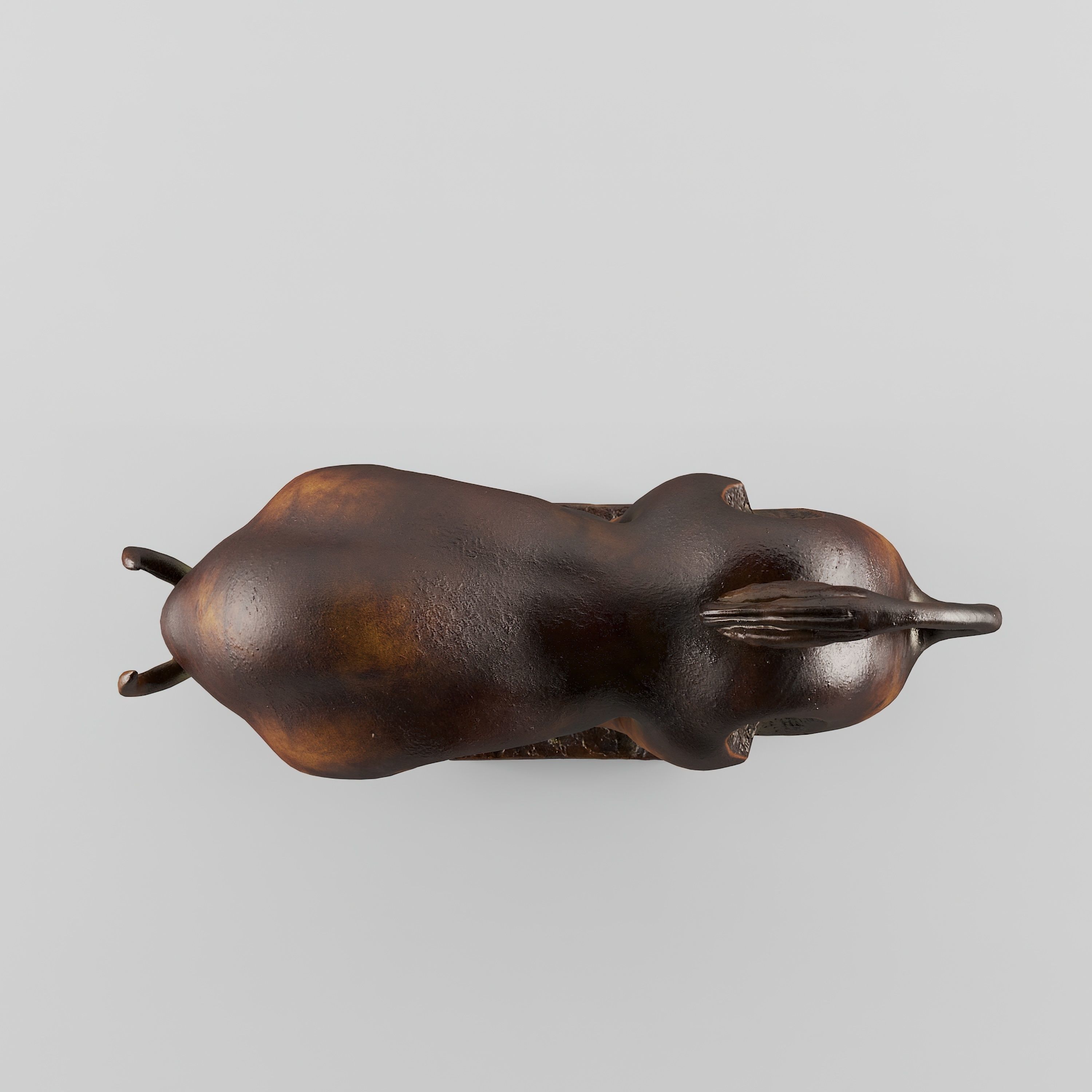 The Bull bronze sculpture of 3D print model_10