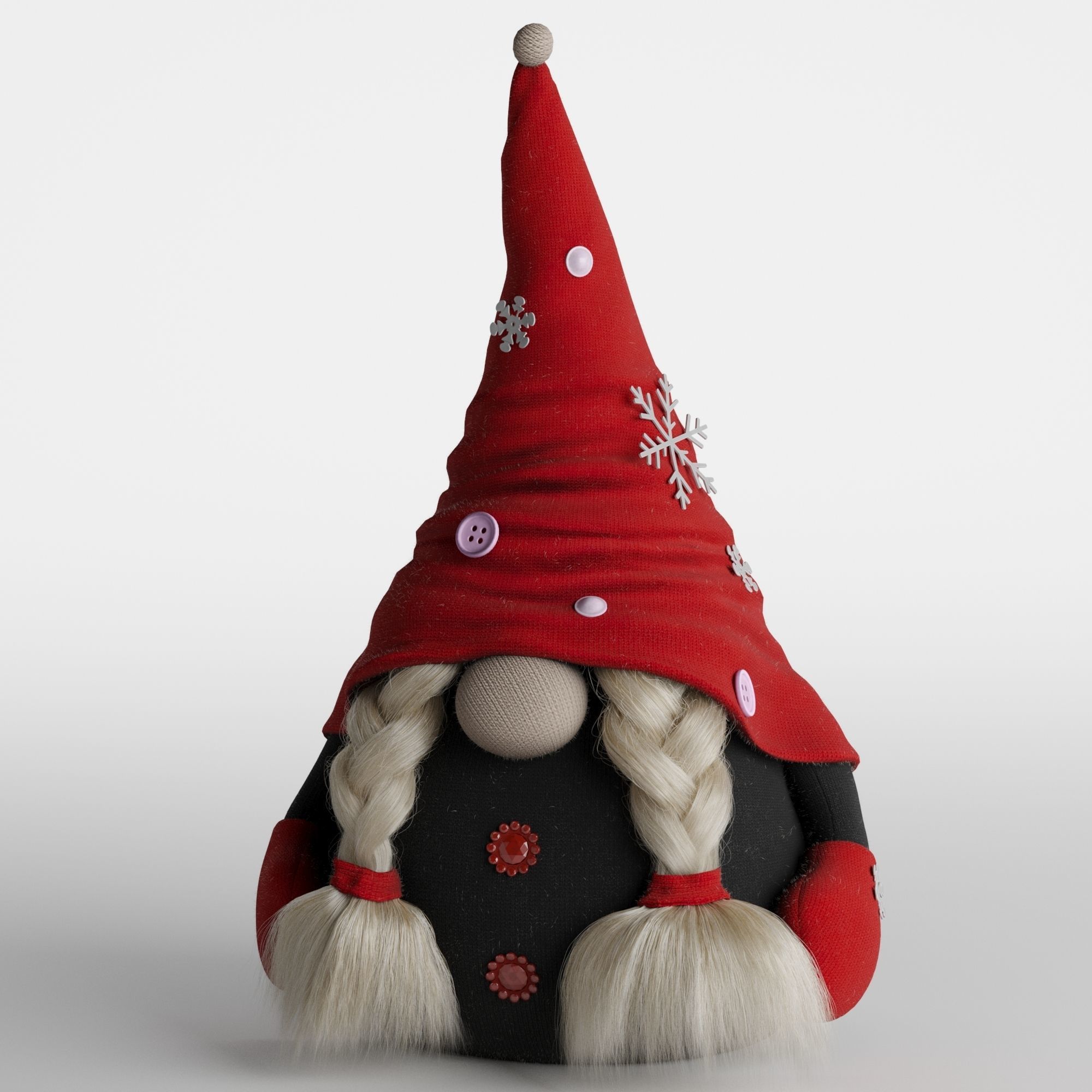 Christmas gnomes 3D model_3