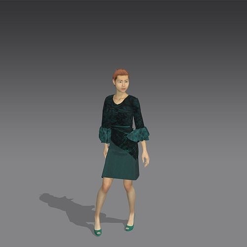 EgyptEg woman in dress 3D print model