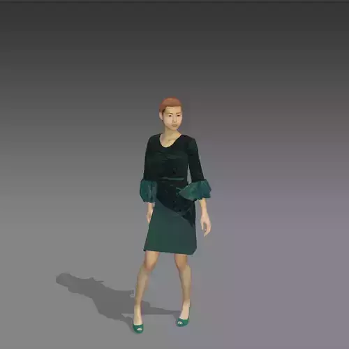 EgyptEg woman in dress 3D print model