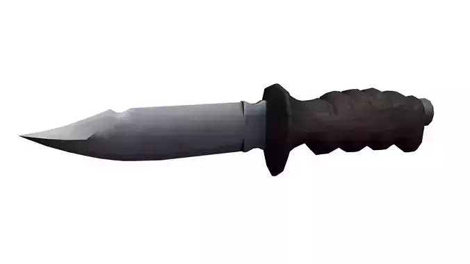 Semi-Antique Combat Bayonet Knife - Game-Ready 3D Model Low-poly 3D model