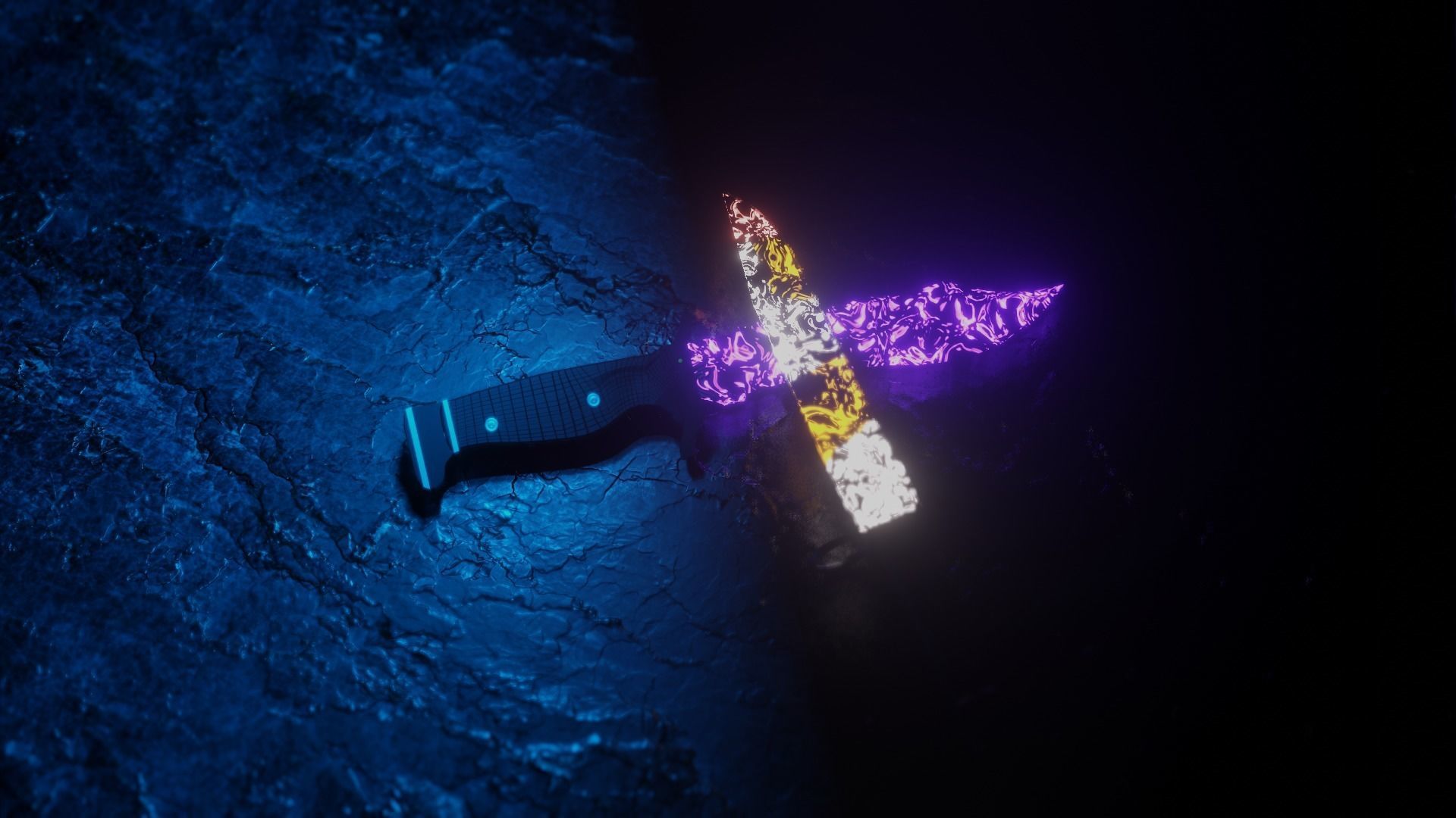 I made all the knives in cs go Low-poly 3D model_8