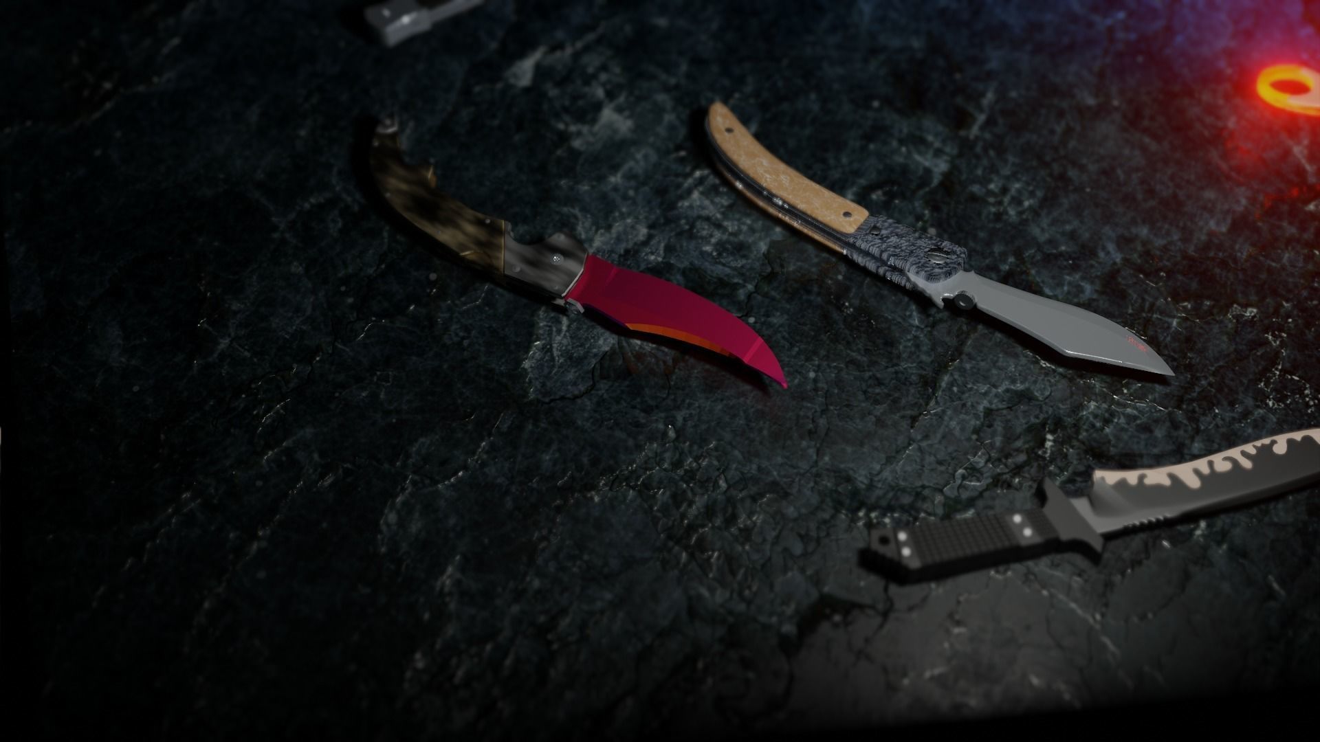 I made all the knives in cs go Low-poly 3D model_4