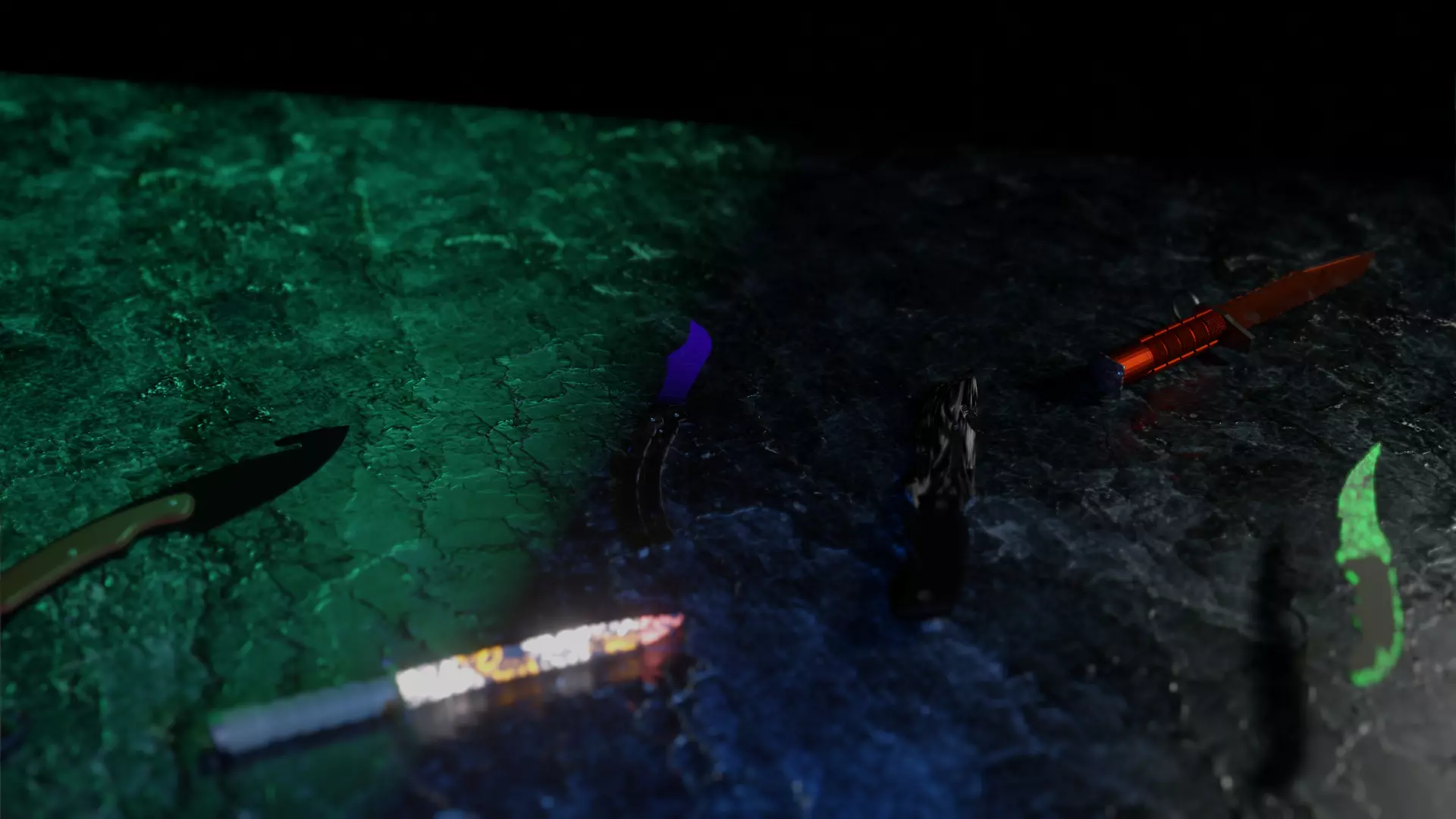 I made all the knives in cs go Low-poly 3D model_0