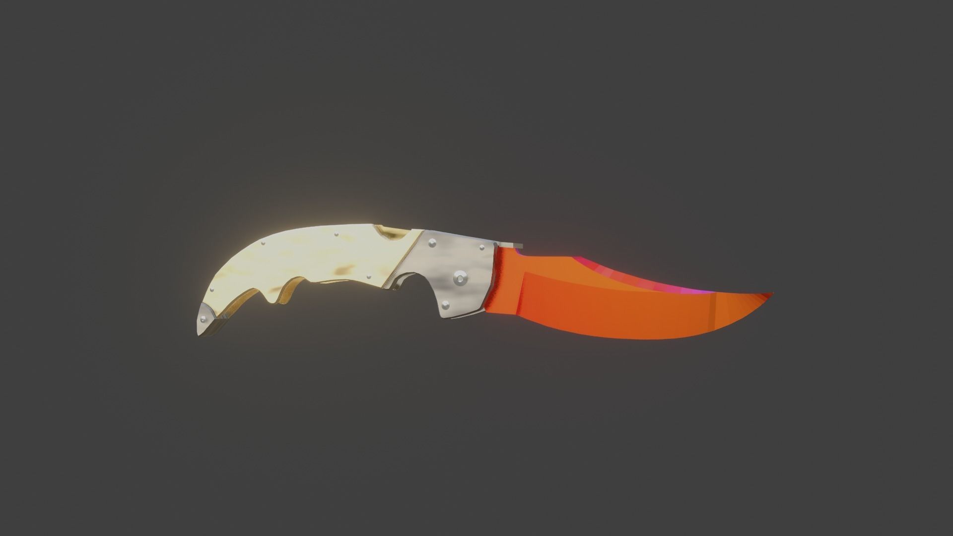 I made all the knives in cs go Low-poly 3D model_25