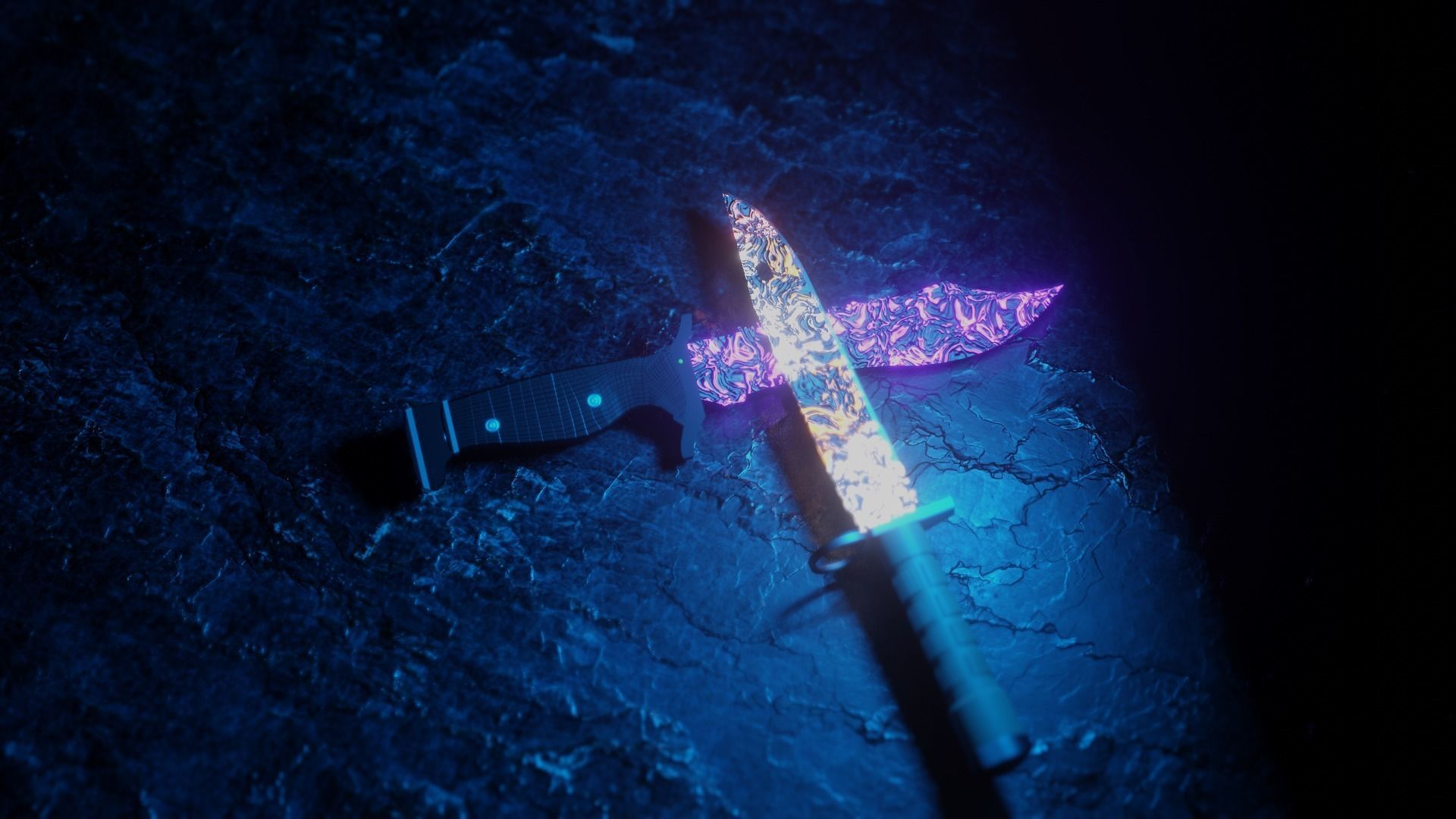 I made all the knives in cs go Low-poly 3D model_7