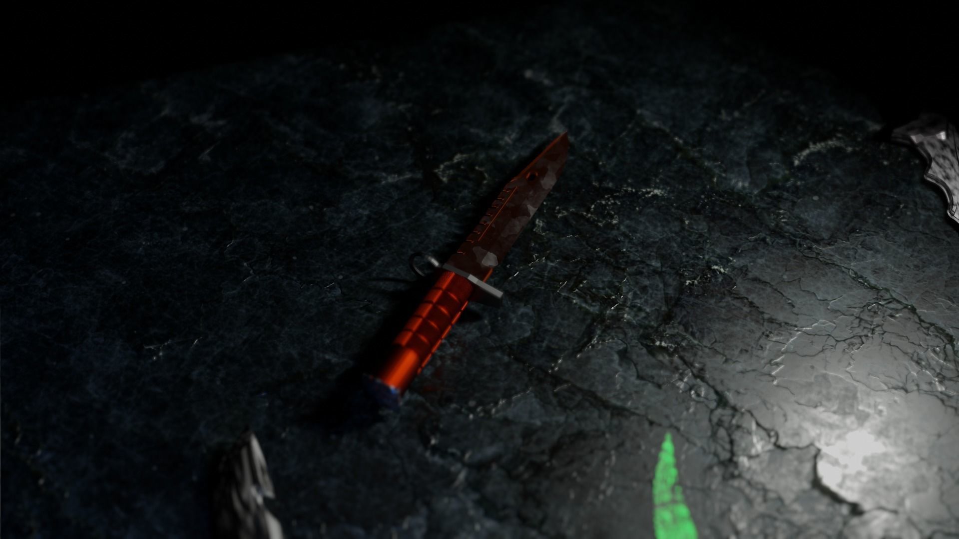 I made all the knives in cs go Low-poly 3D model_1